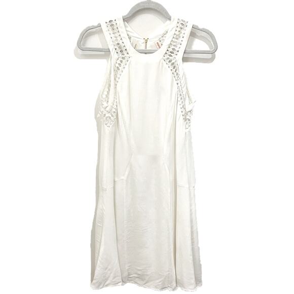 Rebecca Taylor White Diamond Shift Dress - Picture 1 of 10